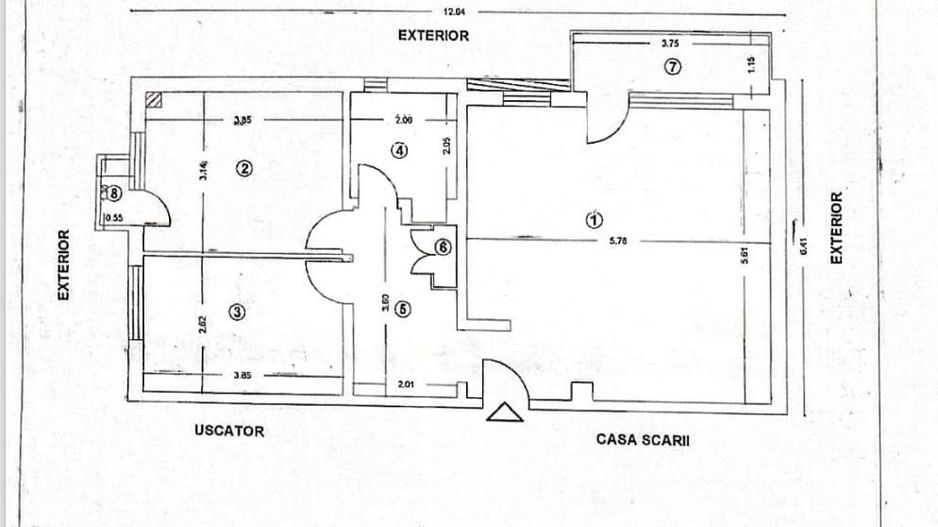 Apartament cu 3 camere de vânzare în zona Stefan cel Mare - Poză 20