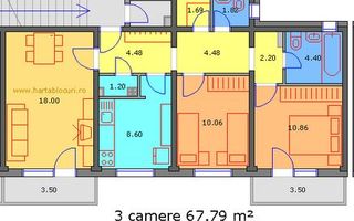 De Vanzare Apartament 3 Camere, Piata Rahova - Sebastian - Poză 20