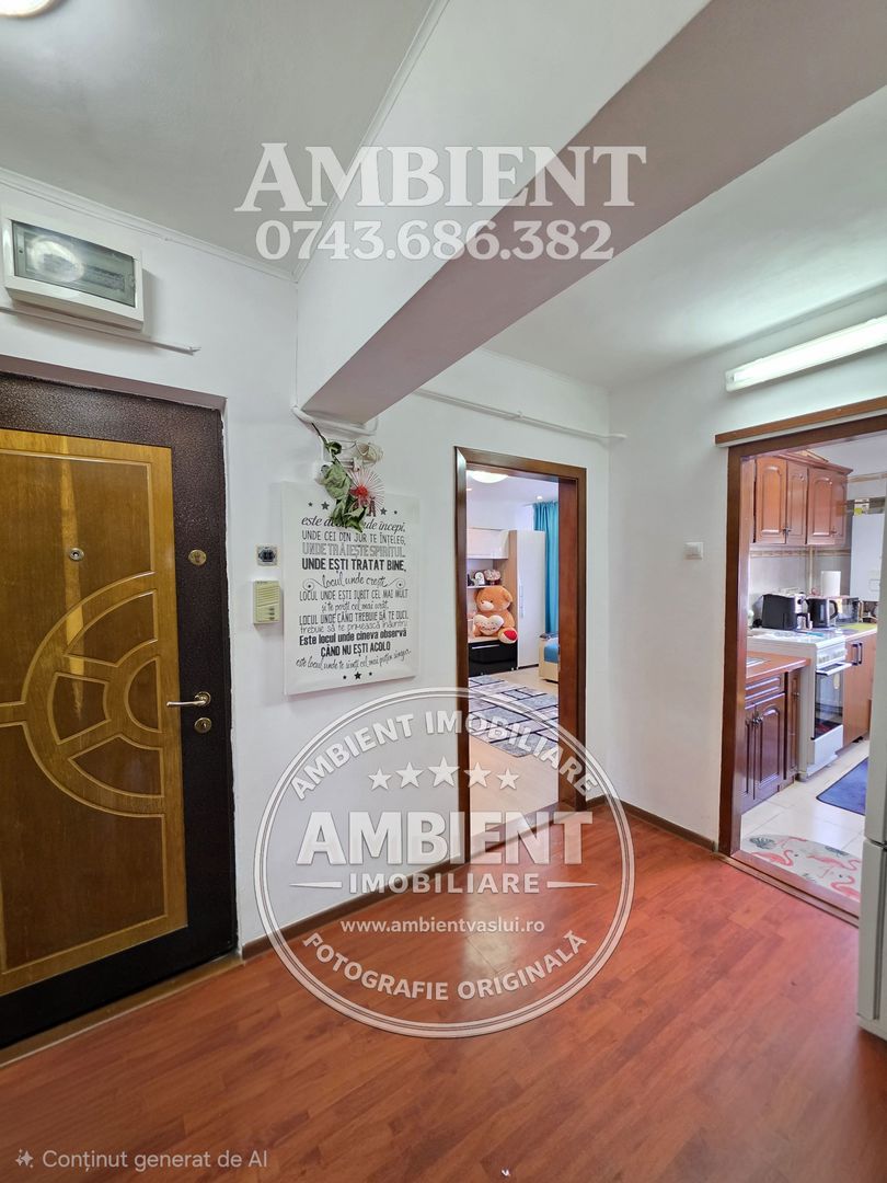 APARTAMENT CU 3 CAMERE, 75 MP, MOBILAT ȘI UTILAT – VASLUI, ULTRACENTRAL; - Poză 4