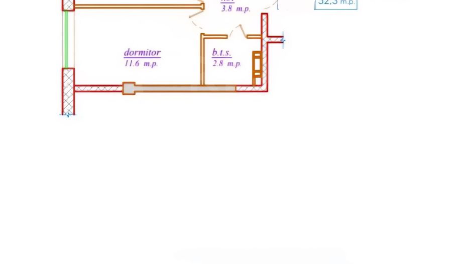 Vânzare, apartament, 2 camere, str. Nicolae Dimo, Durlești - Poză 2