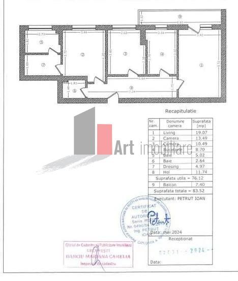 Vânzare apartament decomandat bloc nou 3 camere cu centrală - Dedeman - Poză 9