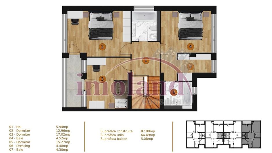 Vanzare - vila noua - 4 camere - Pipera - Schiță 8