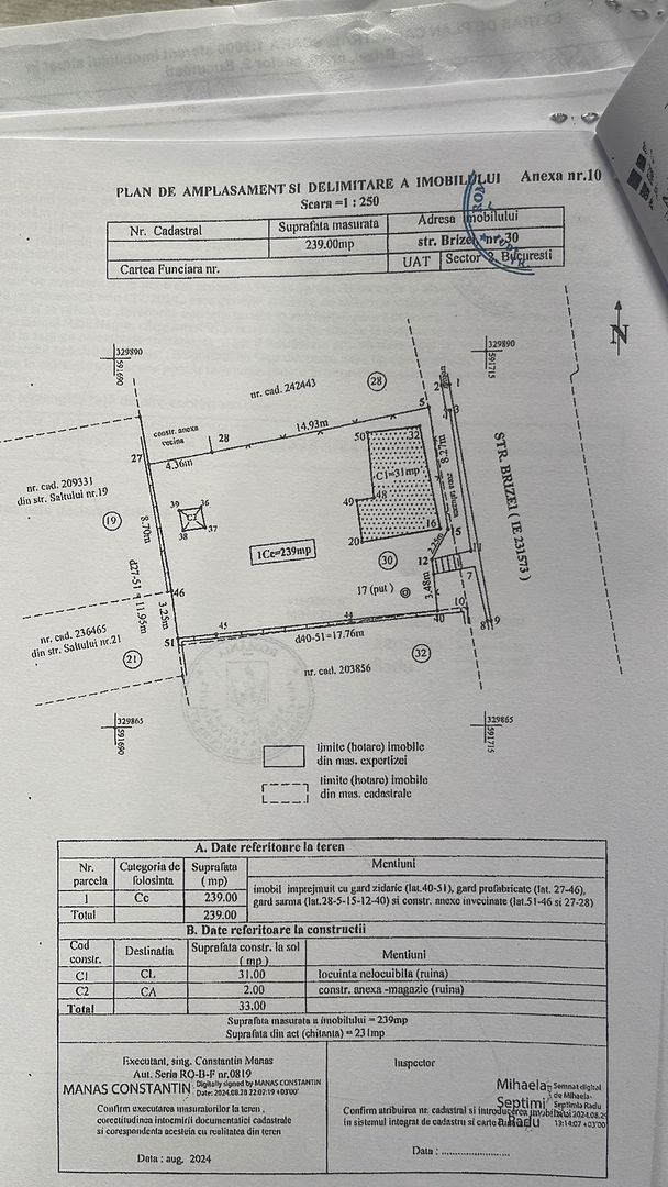 De vanzare teren in fundeni 239 MP - Poză 1