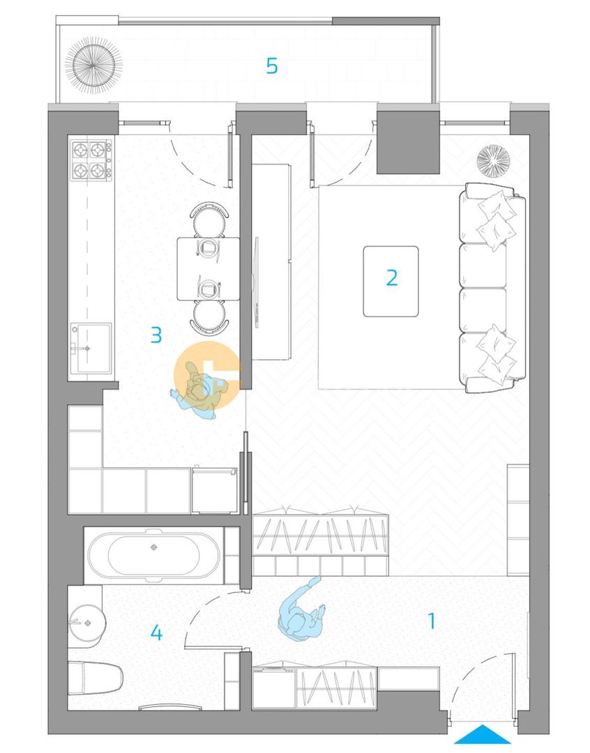 Apartament 1 Camera - Bloc Nou 2023 - Zona Rond Vechi Nicolina - Poză 2