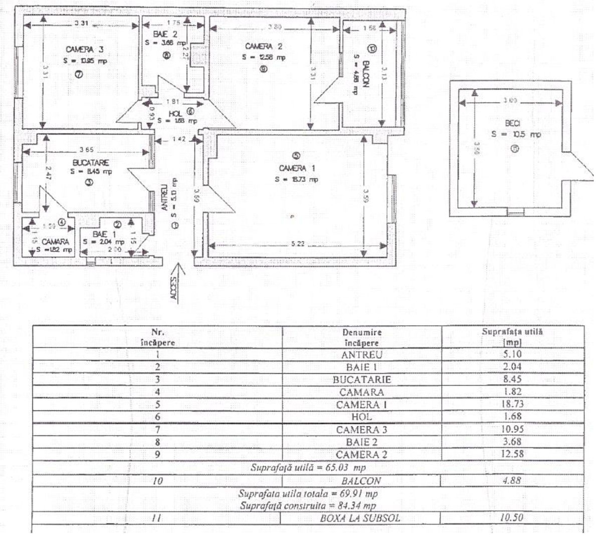 Apart. 3 camere etaj 1, aproape de Complexul Velenta, Oradea – VANZARE - Poză 15