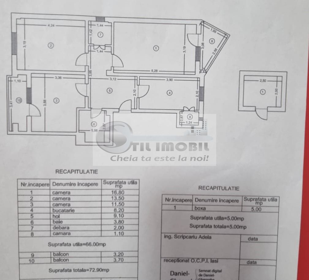 Apartament cu 3 camere decomandat, la etajul 6, in Piata Unirii ! - Poză 7