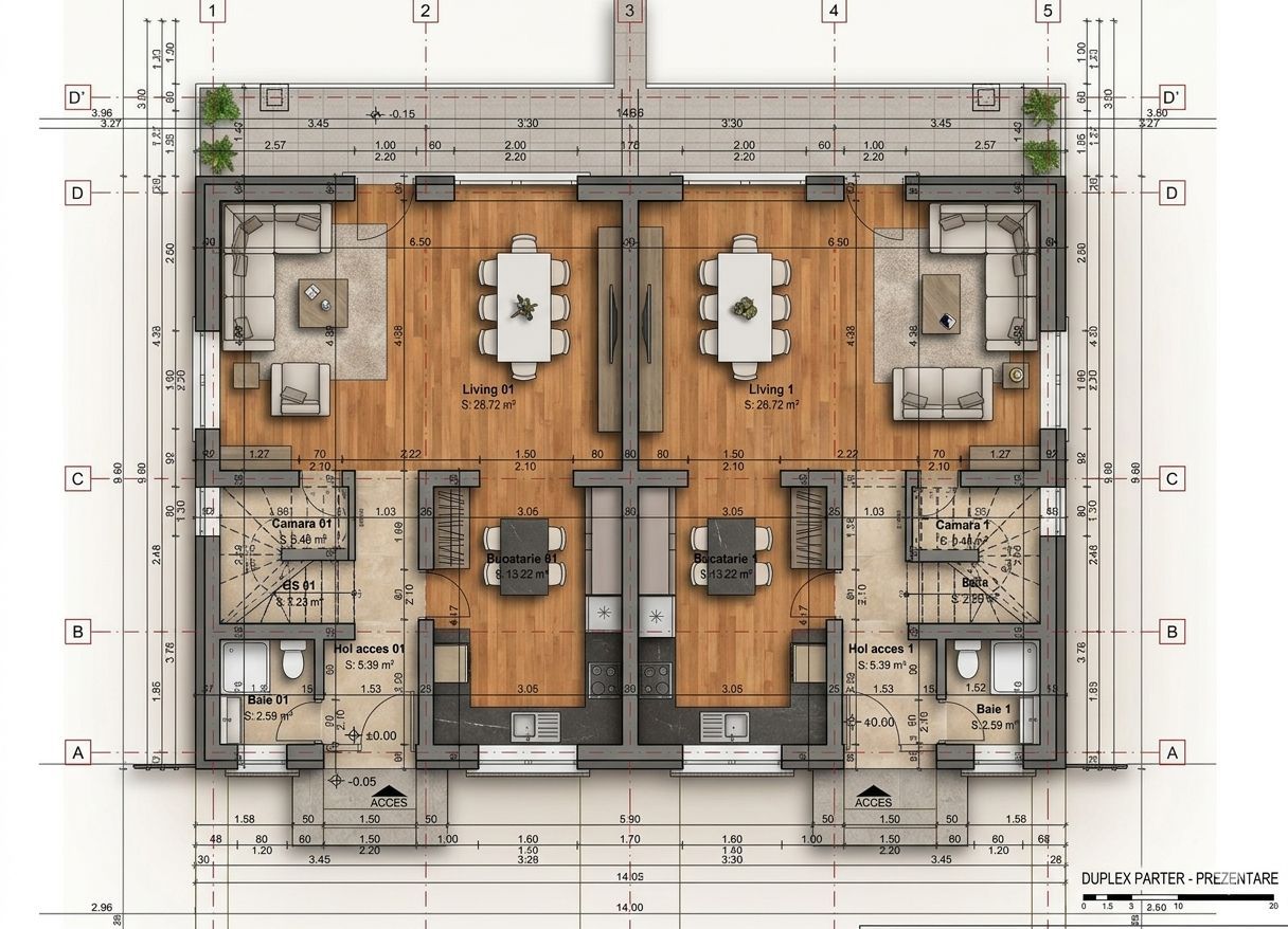 Casa tip duplex, doar 129700euro,  4 cmere, Sura Mica - Sibiu - Schiță 8
