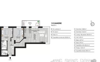 Apartament 3 camere***Proiect NOU***//Lake view//Dna Ghica//Colentina - Schiță 27