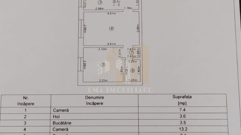 Apartament 3 camere Florilor Brasov - Schiță 16