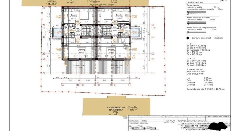 Inchiriere duplex modern, la 2 minute de Cluj Arena - Schiță 25