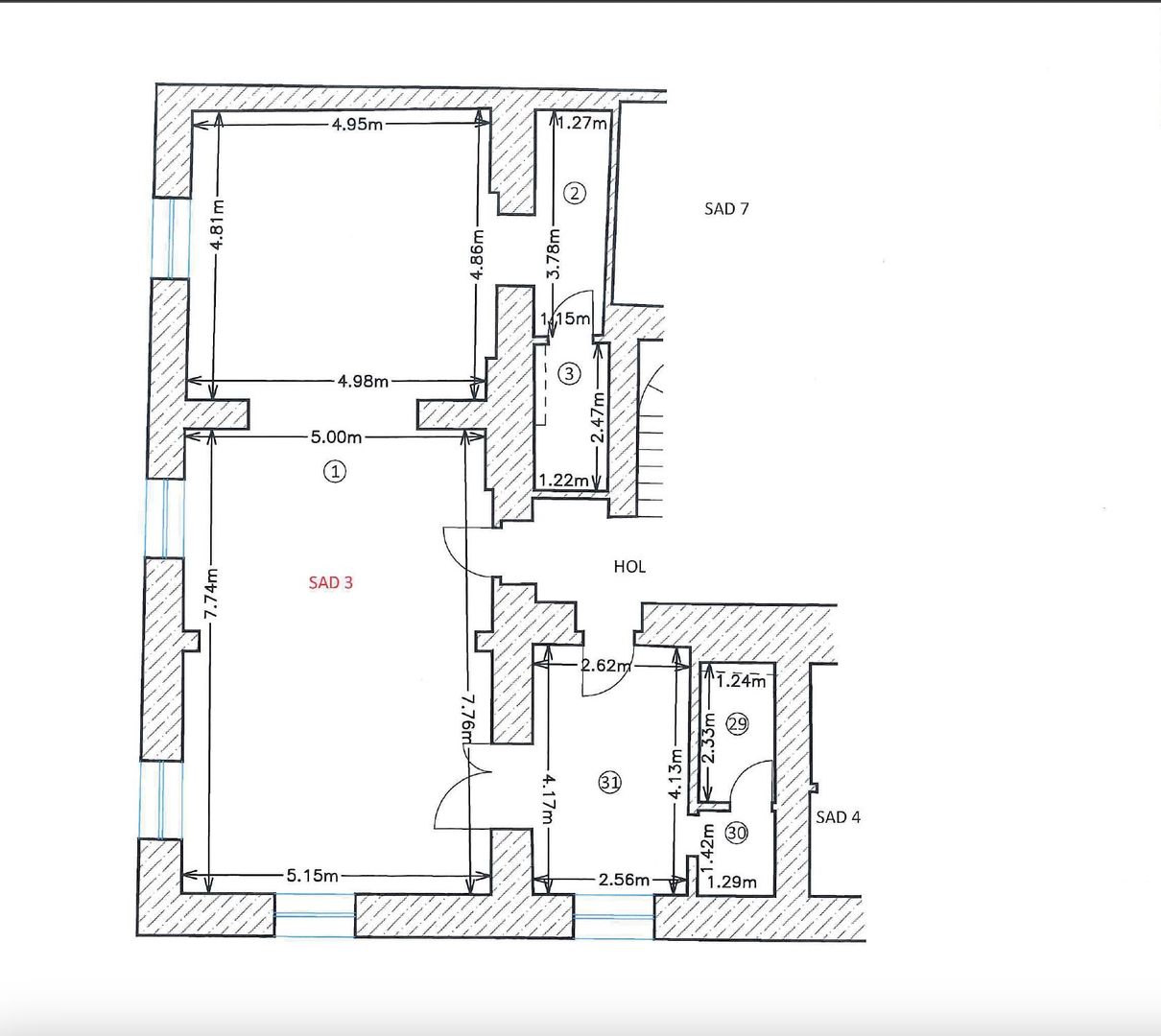Saptii de birouri Ultracentral supraf. de la 28pana la940 mp - Poză 2
