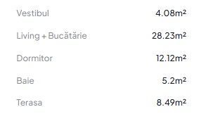 Apartament 2 camere Otopeni | parter înalt + terasă | include parcare - Schiță 11