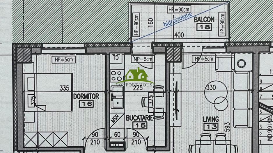 Apartament 2 camere, bloc nou, P+3, Ap.02, Parter, Bl.6 - CP2462134 - Poză 7