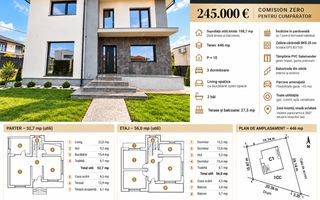 Casă individuală 4 camere 145 mp totali P+1 - Poză 3