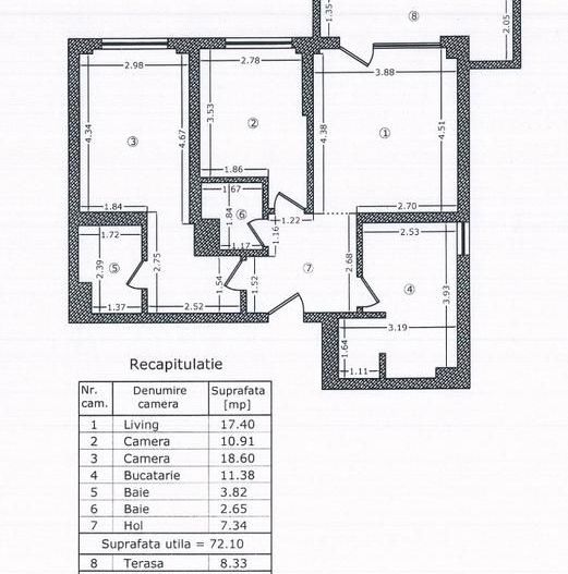 APARTAMENT LUX, 3 CAMERE, AVIATIEI APARTAMENTS - Poză 13