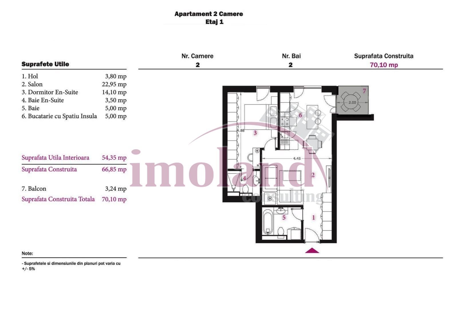 Apartament NOU - 2026 - 2 camere - vanzare - Pergola Nord-Pipera - Schiță 8