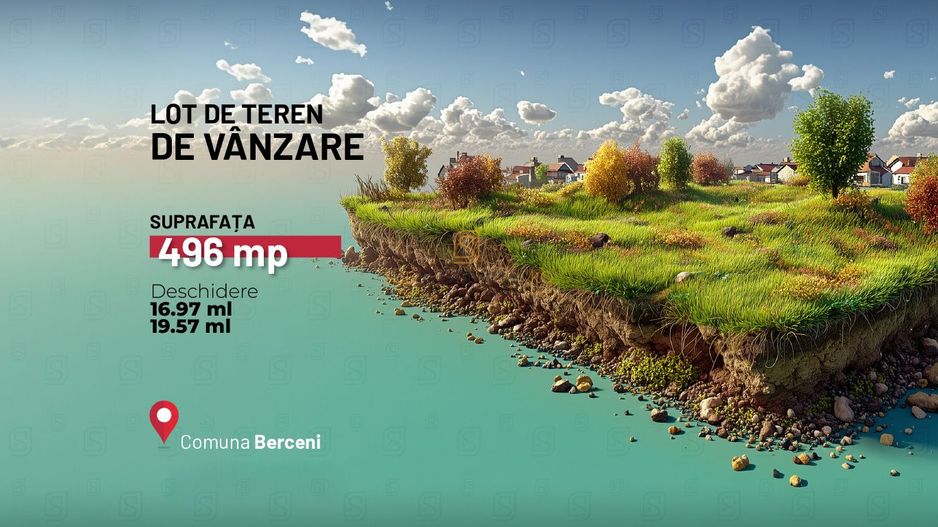 De vanzare teren intravilan 496 mp - Comuna Berceni - Str. Miorita - Poză 1