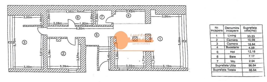Apartament 3 camere | 87 mp | bloc 2012 | Colentina - Schiță 22