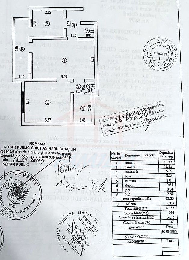 Apartament luminos, 2 camere, semidecomandat, etaj 2 – Tiglina 2 - Poză 8