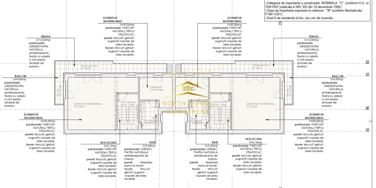 Vând vila în duplex 4 camere, 3 dormitoare, 4 bai, 2 locuri parcare - Poză 19