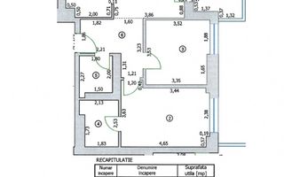 3 camere Cortina North - Schiță 8