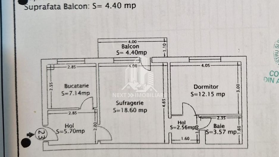 Apartament 2 camere 55mp parter Inel 2 - Poză 12