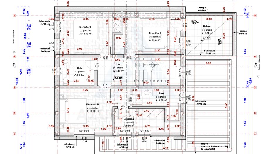 Casa individuala premium 4 camere 3 bai teren 365 mp Calea Cisnadiei - Poză 16