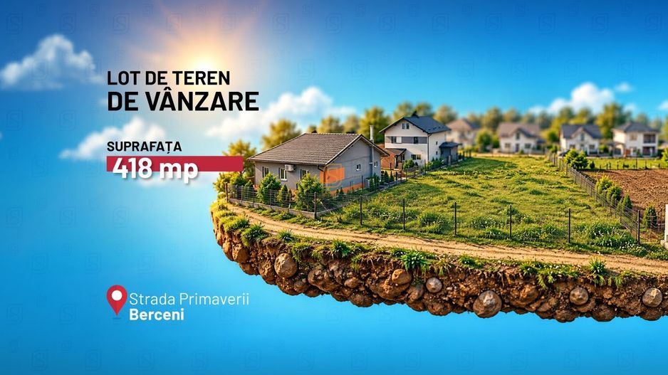 Teren de vanzare, 418 mp - Comuna Berceni, Ilfov - Poză 1