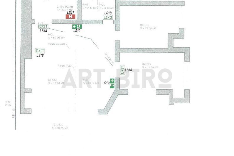 Zero comision, 107mp birou ultracentral Universitate, terasa, 10' [M] - Schiță 8