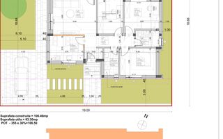 Casa 4 camere, 355 mp teren, gata de mutat, cartier Orizont - Poză 15