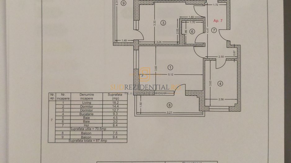 Apartamente de închiriat | Sky Garden Residence – Faza 1 - Poză 19