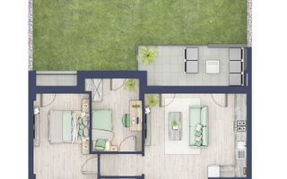 Apartament 3 camere | parter cu gradina | Zona Alba Iulia – Sibiu - Schiță 15