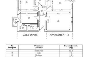 3 CAMERE DE VÂNZARE – ZONA CAPITOL, CONSTANȚA - Poză 1