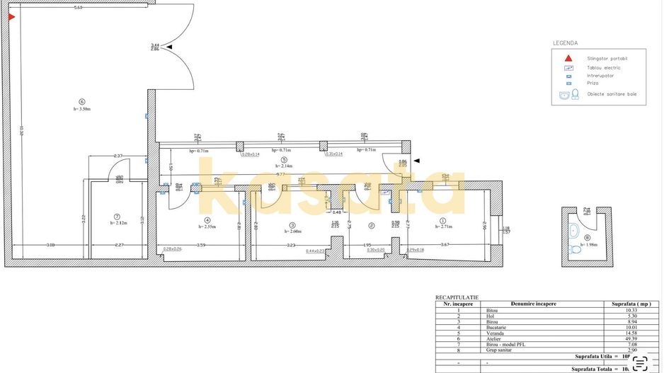 Casă 🏡 | Giulești Sector 1 📍 | Închiriere 📄 | Toate utilitățile ⚡ - Schiță 10