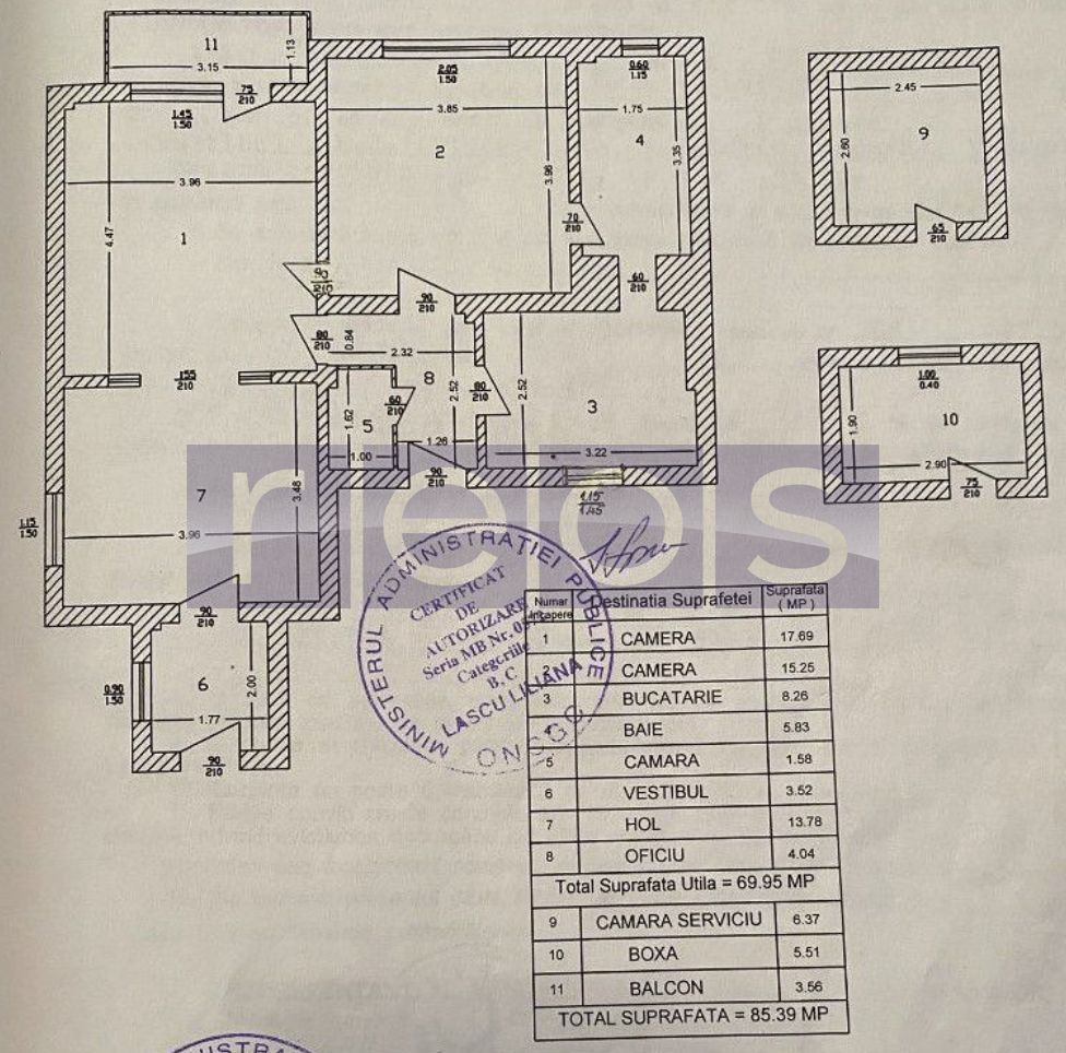 VANZARE 3 CAMERE | BOXA | ZONA GARA DE NORD - Schiță 11
