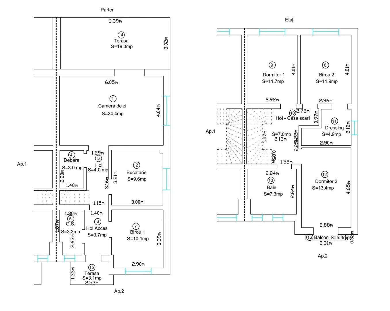 Giroc-Bld. Aviatiei | 5 camere | 3 bai | Bucatarie inchisa | Asfalt - Poză 12