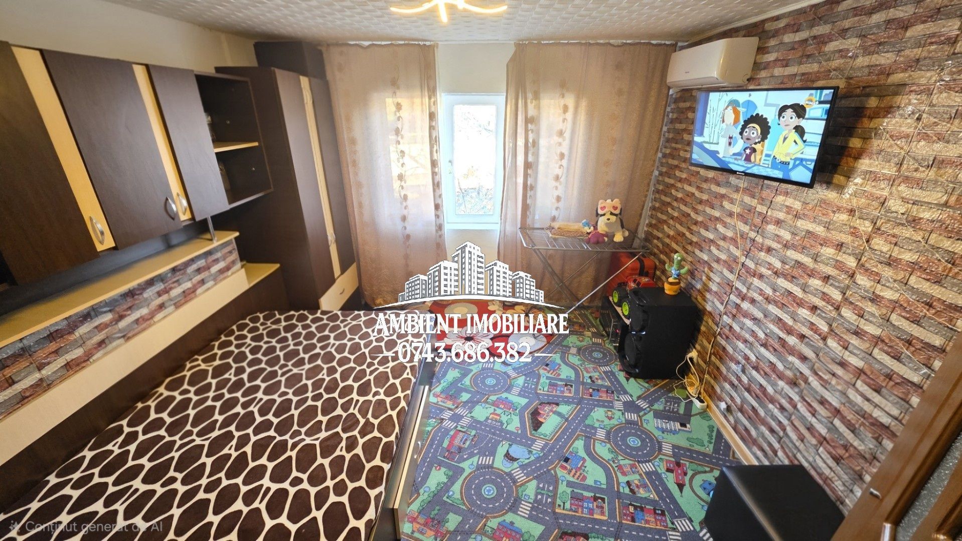 Cameră de cămin, mobilată și utilată, etaj 3, VASLUI - zona PROCOPIU; - Poză 1