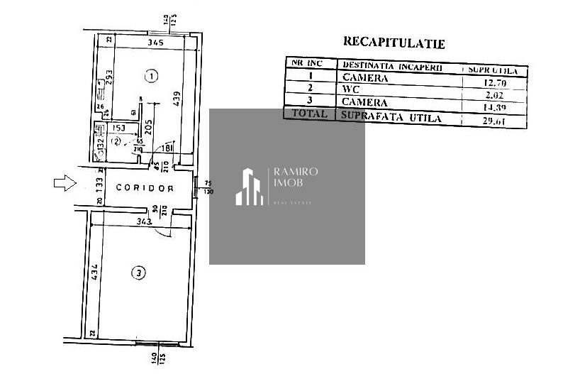 Garsoniera dubla 30mp centrala - Auchan Titan - Bd. 1 Decembrie - Poză 4
