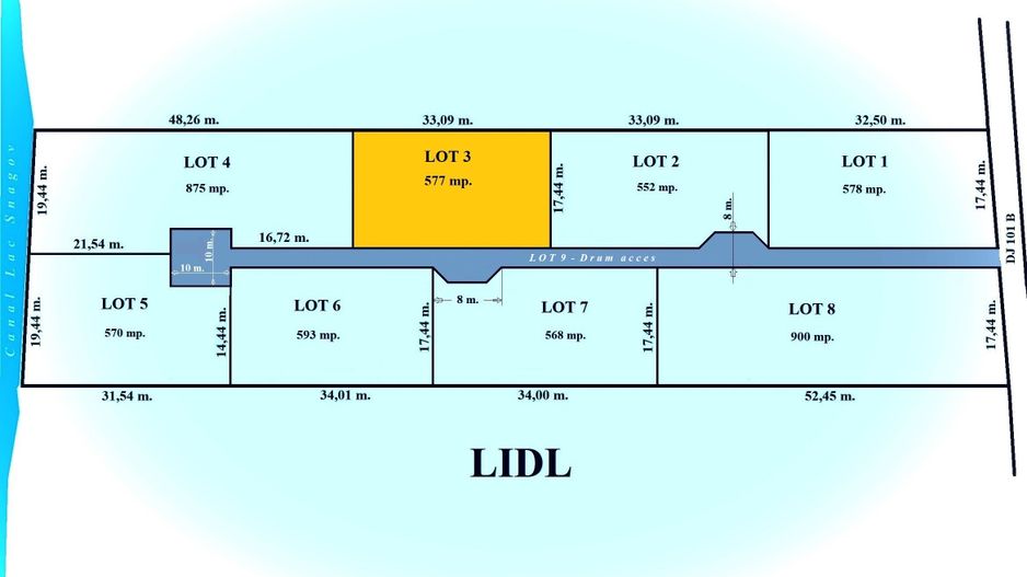 Ghermanesti - Lidl, 577 mp. teren intravilan, cu pozitie exceptionala - Poză 2