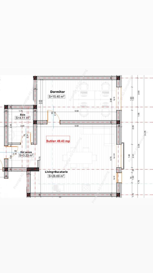 Apartament 2 Camere+Curte 15mp | Giroc - Schiță 11