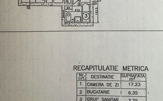 Garsonieră decomandată | Gorjului – 2 min metrou - Schiță 14