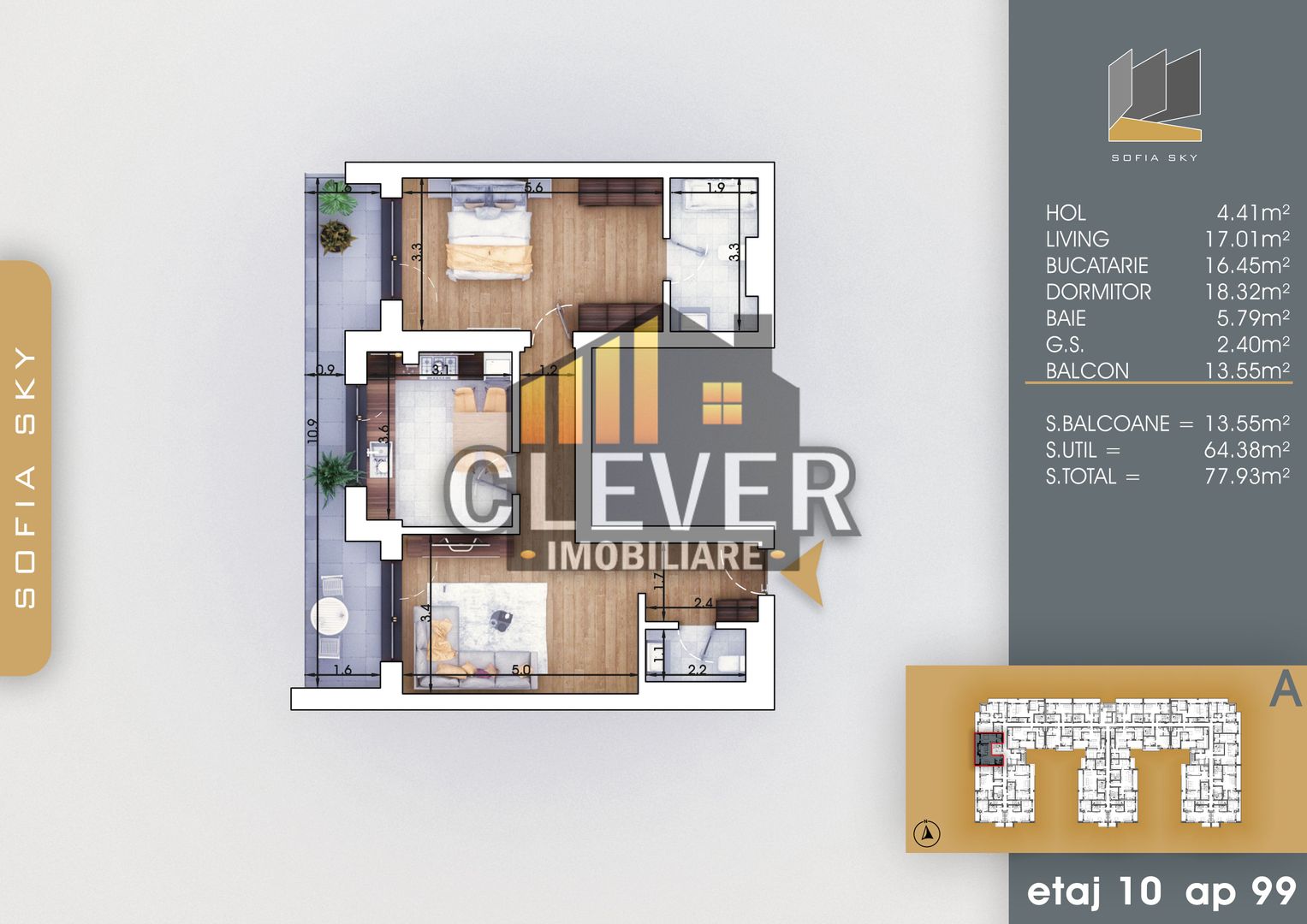 Apartament Superb 2 Camere Bucatarie inchisa de 16 mp - Poză 1