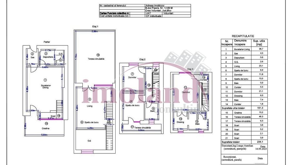 Vila | townhouse | 4 camere | vanzare | Avalon Estate - Pipera - Schiță 24
