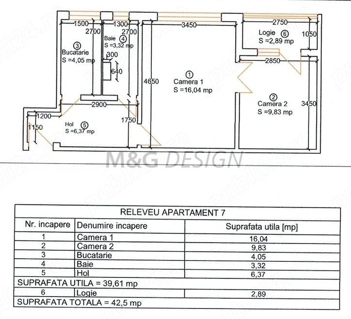 Apartament  2 camere  Girocului etaj 1 - Poză 3