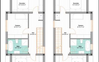 Duplex cu 4 camere de Vanzare. Mosnita Noua. Finisaje la alegere. - Poză 6