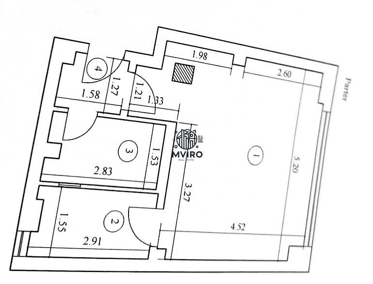 comision 0% / Garsoniera de vanzare zona CISMIGIU / - Schiță 7