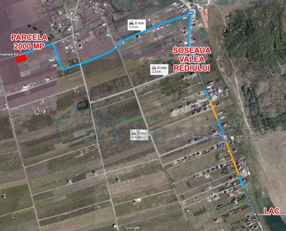 Teren 2079mp 70 E mp - 4 parcele Rediu Valea Lupului, platou Beldiman - Poză 1