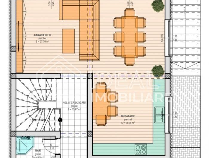 Casă premium D+P+E | Mobilată complet | Teren 634 mp | Cisnadioara - Schiță 16