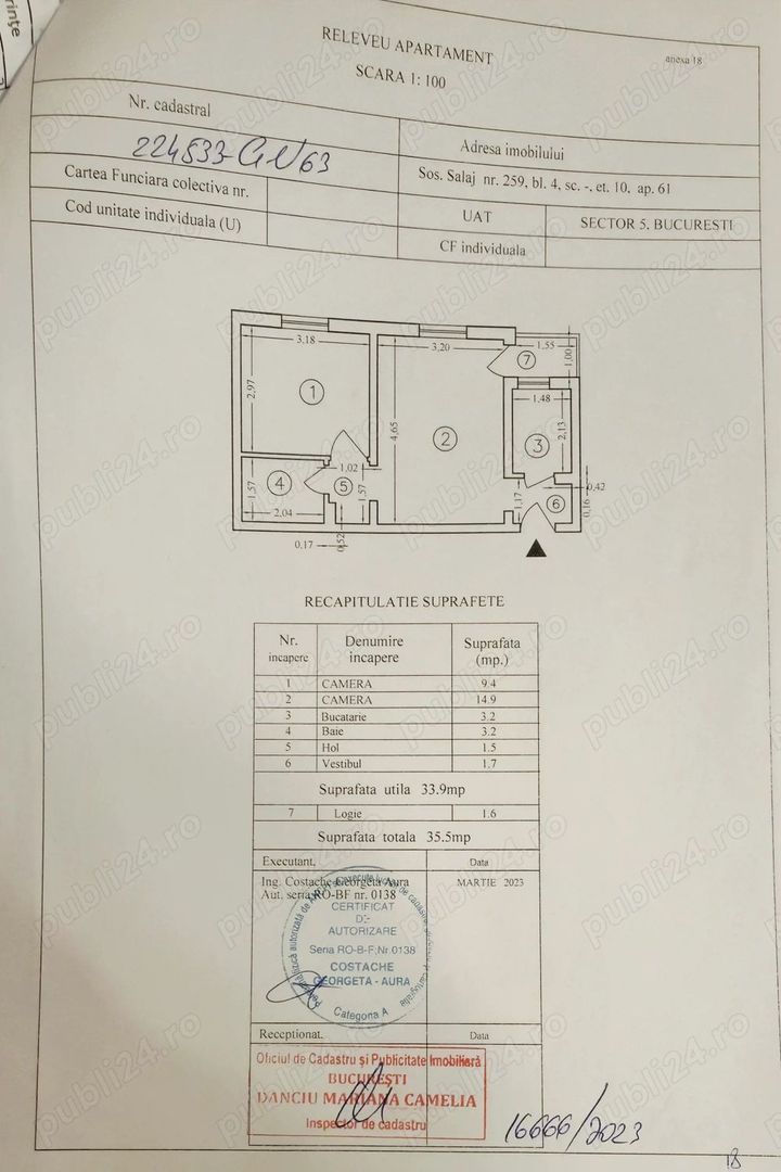Vând apartament 2 camere zona Rahova - Poză 10
