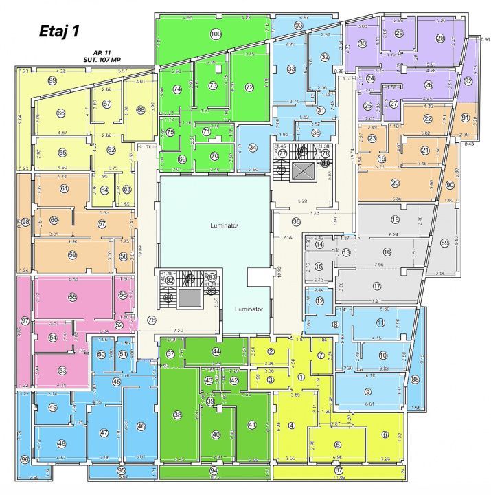 Tomis Nord - Vanzare apartament decomandat cu 3 camere, bloc nou. - Poză 4